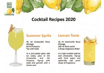Drikke blandinger med Limoncello, Spritz og Lemon Tonic
