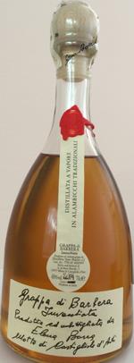 Grappa af Barbera, 0,7liter40pct, destilleri Vieux Moulin Borra