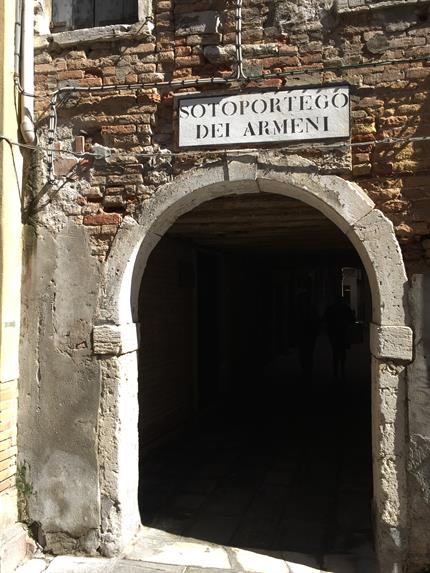 Venice, the house of Marco Polo and the nearby